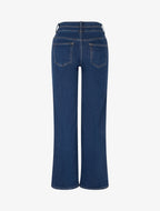 Jean taille haute coupe droite - Bleu