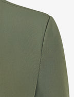 Chaqueta recta con hombreras - Caqui