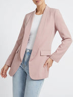 Chaqueta lisa de manga larga - Rosa antiguo
