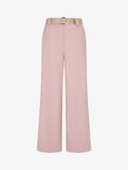 Pantalon à fines rayures irisées - Rose