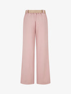 Pantalon à fines rayures irisées - Rose