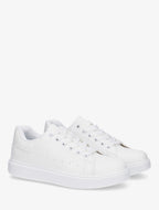 Sneakers basiques en simili - Blanc